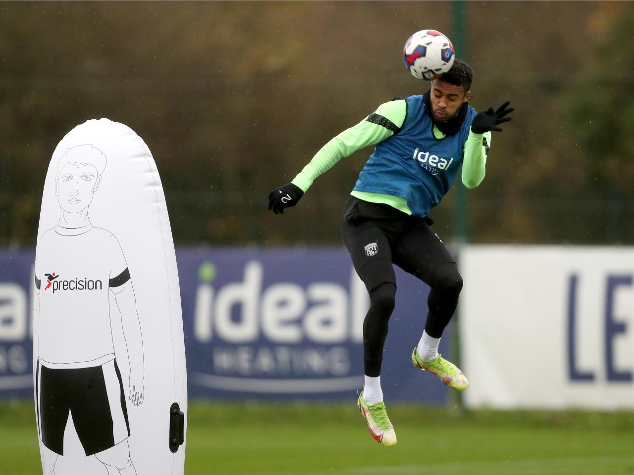 Darnell Furlong during Albion training.