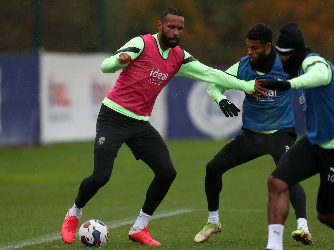 Kyle Bartley during Albion training.