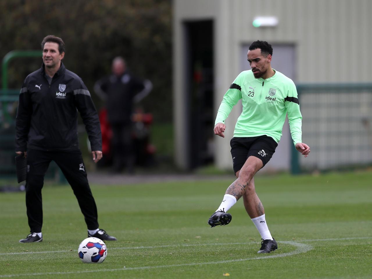 Kean Bryan during Albion training.