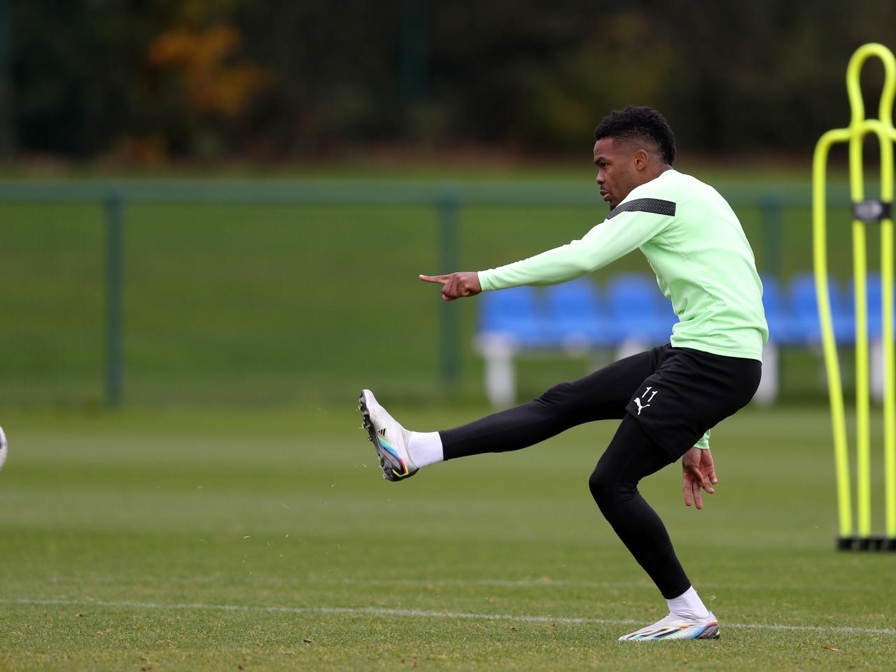 Grady Diangana during Albion training.