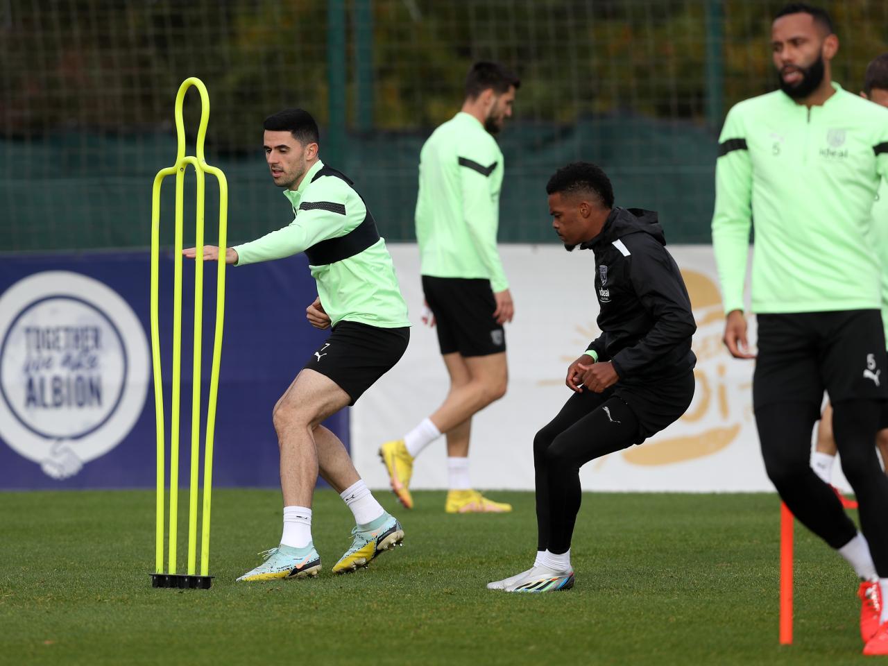 Tom Rogic during Albion training.