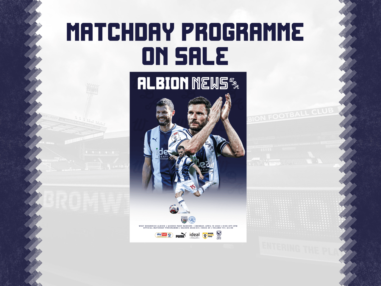 QPR fixture dedicated to ‘Baggies Safe’ campaign West Bromwich Albion