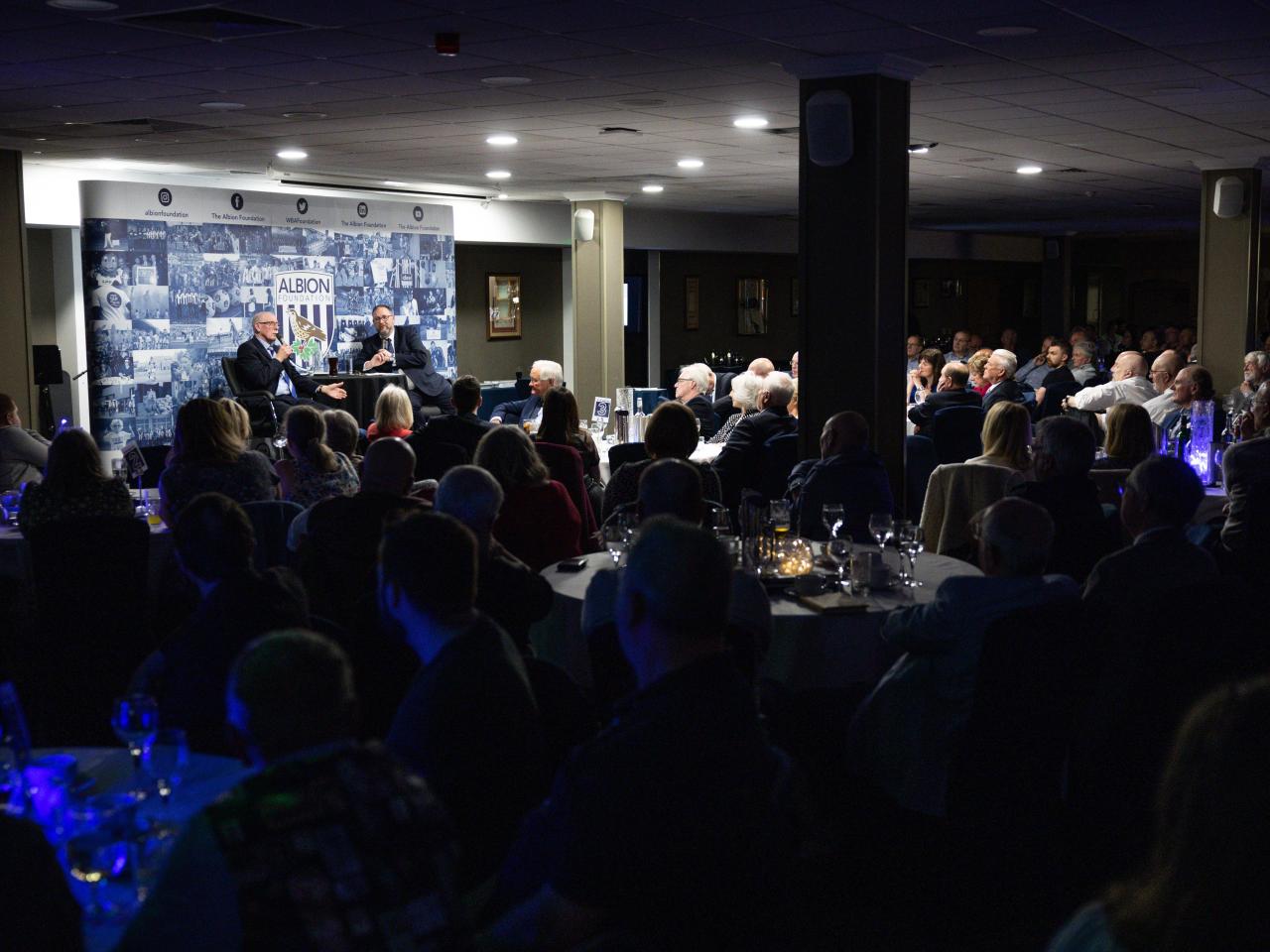 Wide shot of the audience