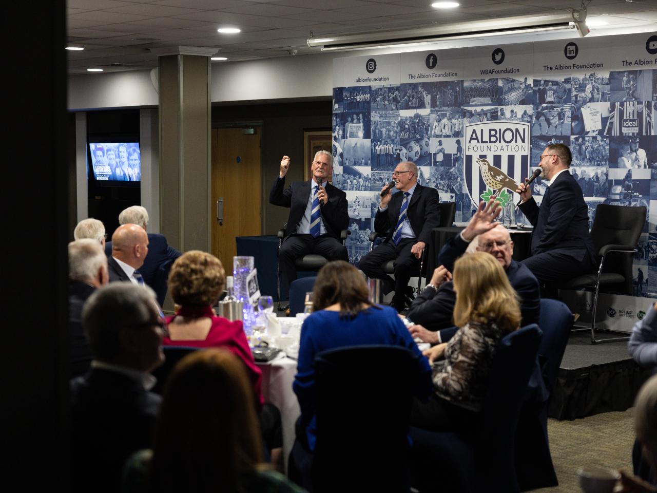 Wide shot of the audience