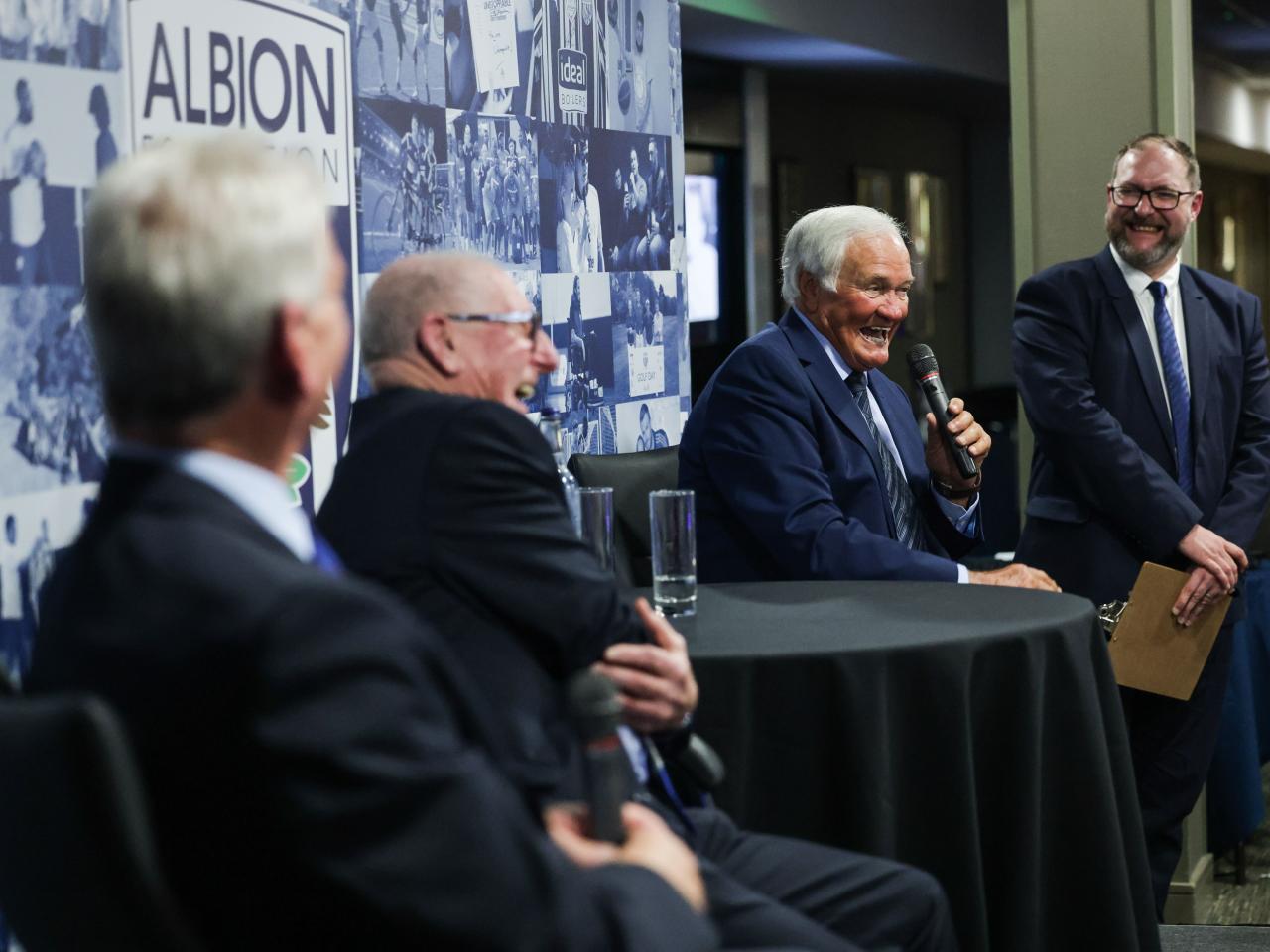 Tony 'Bomber' Brown, Ally Robertson, Rob Gurney & Ron Atkinson