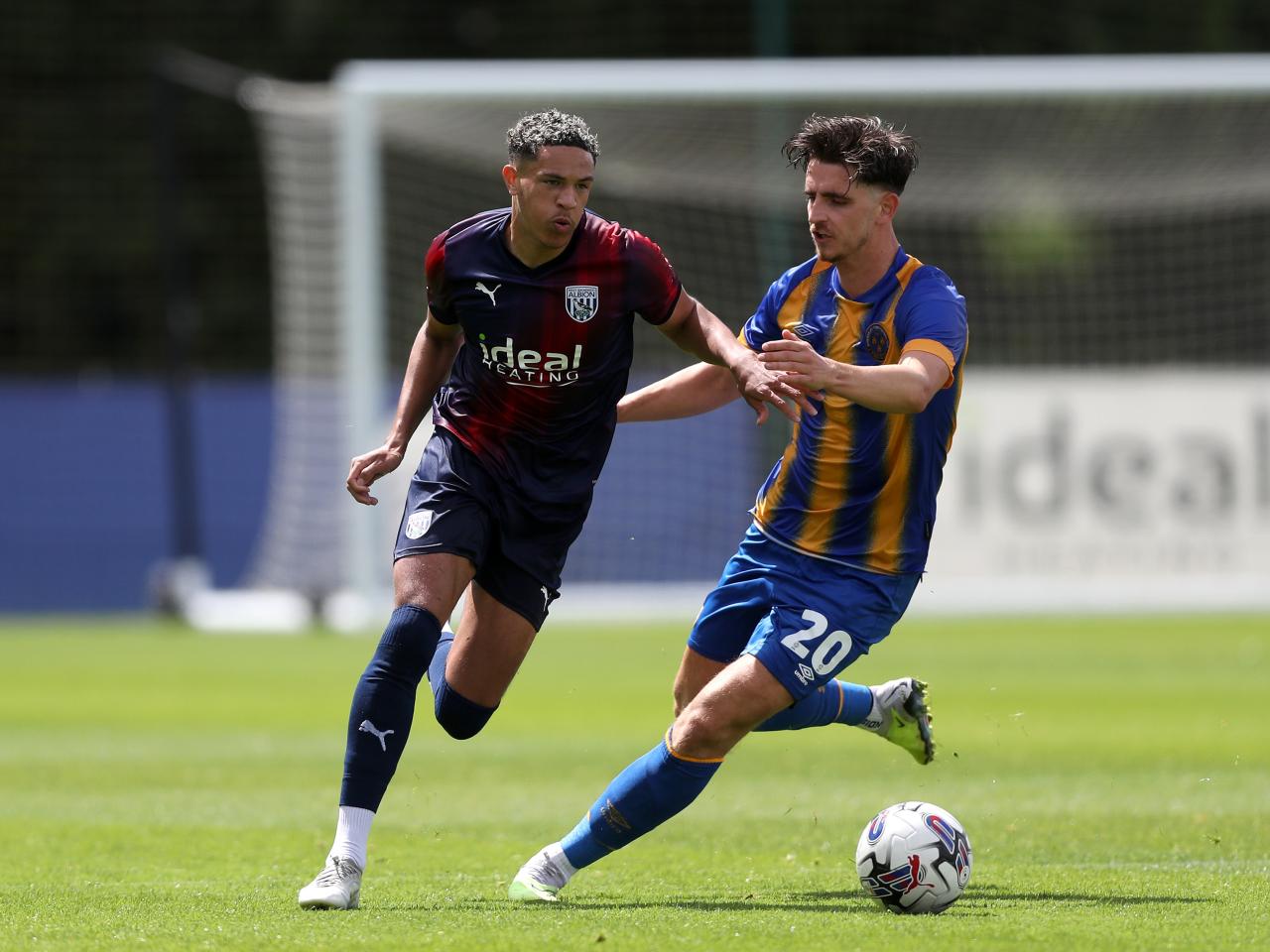 An image of Ethan Ingram against Shrewsbury