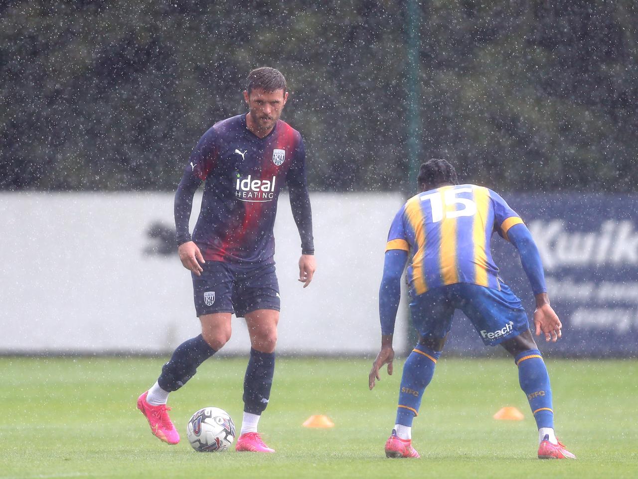 An image of John Swift against Shrewsbury