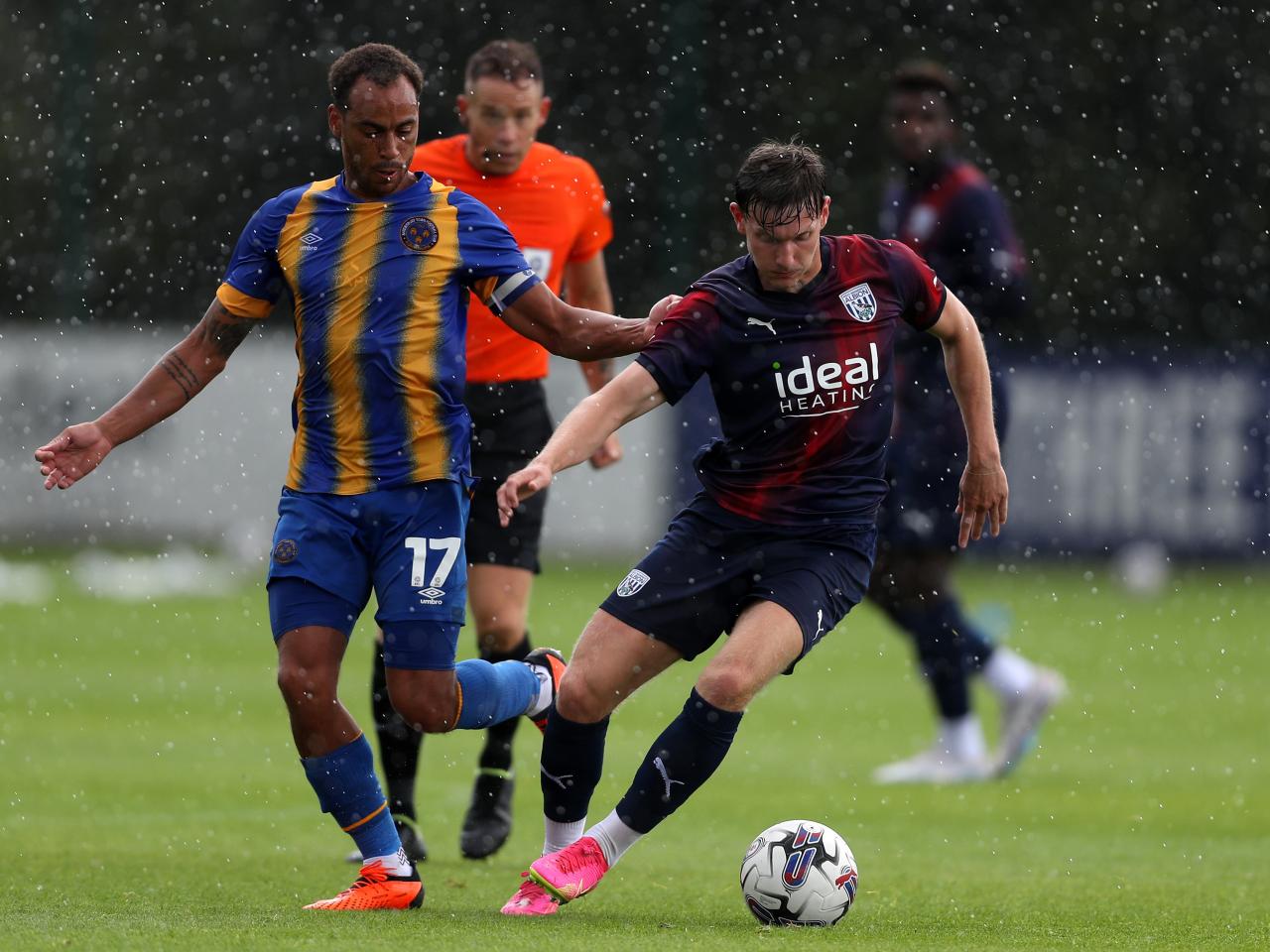 An image of Taylor Gardner-Hickman against Shrewsbury