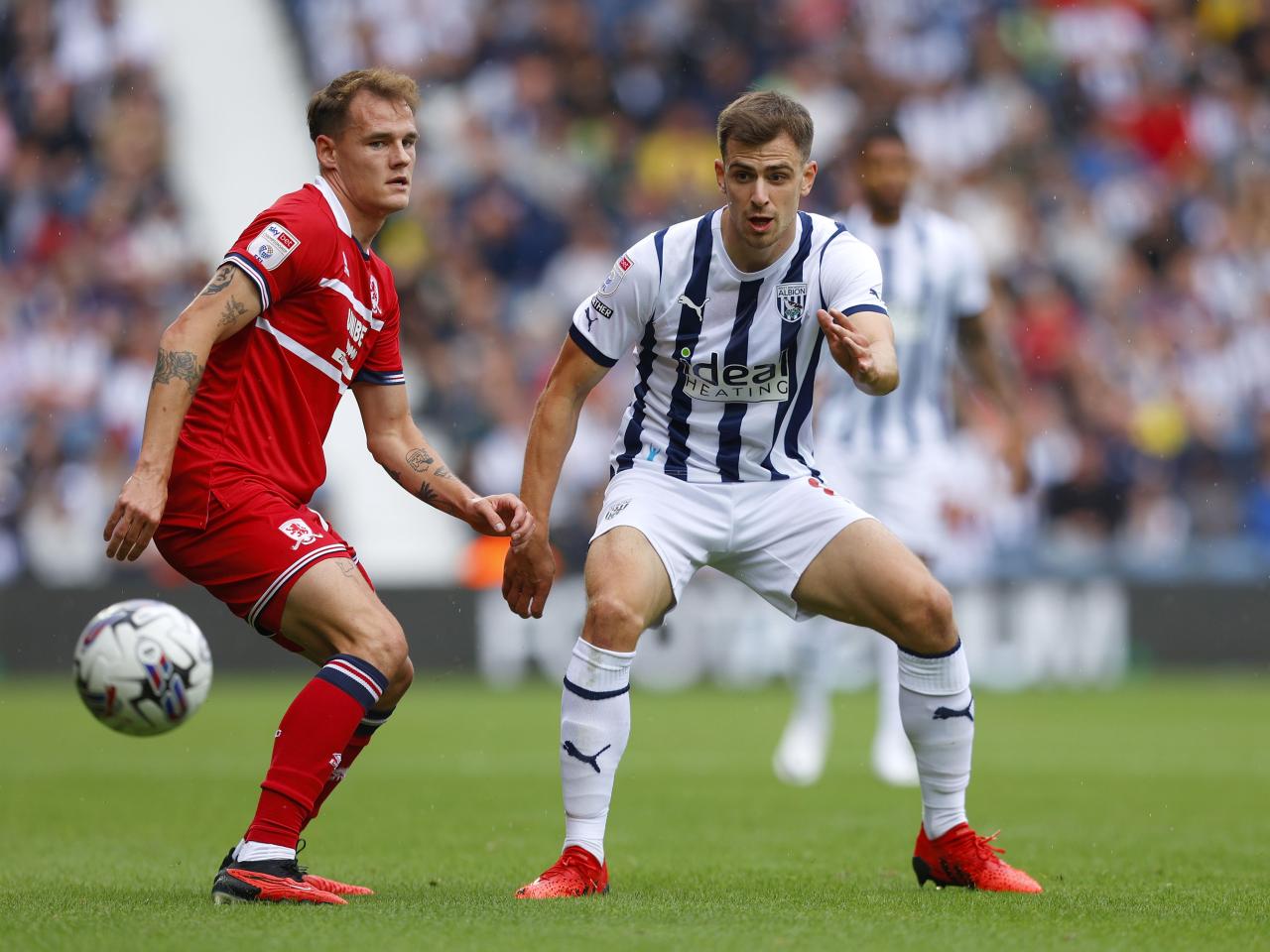 Jayson Molumby in action against Middlesbrough