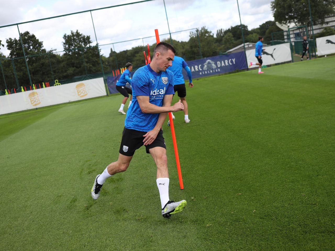 Jed Wallace in training ahead of the Blackburn game