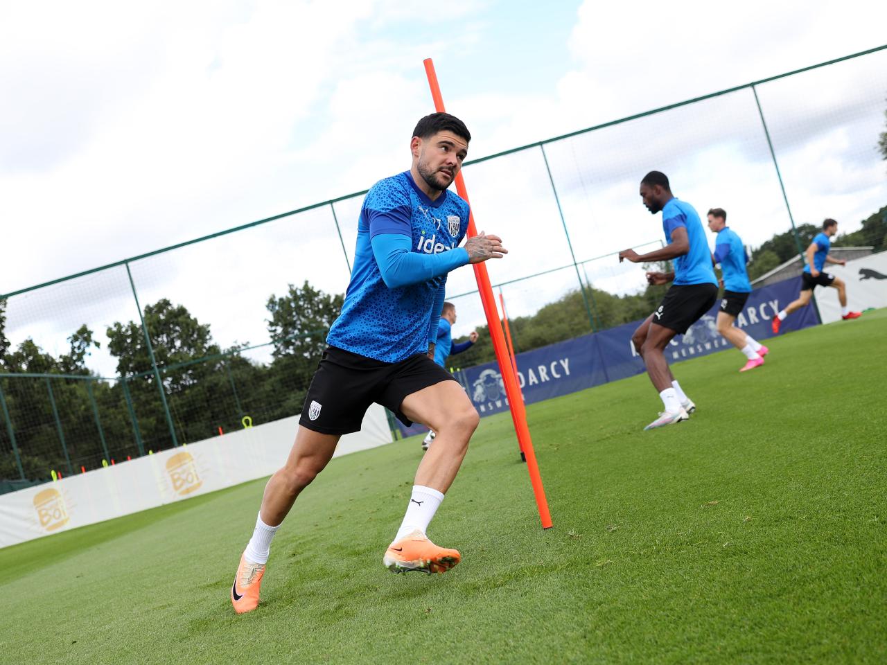 Alex Mowatt in training ahead of the Blackburn game