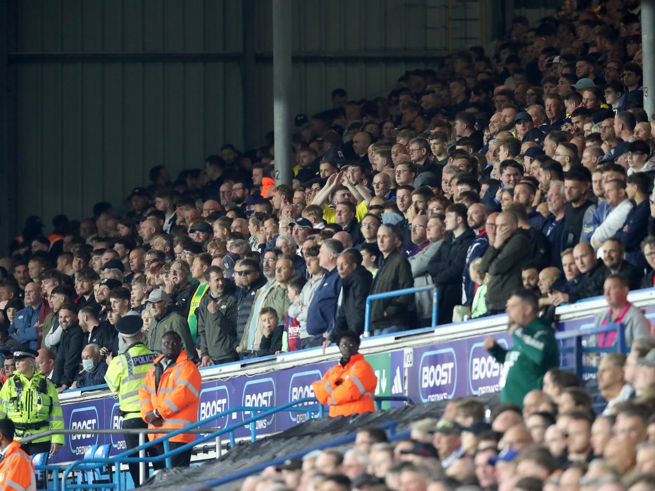 West Bromwich Albion fans at Leeds