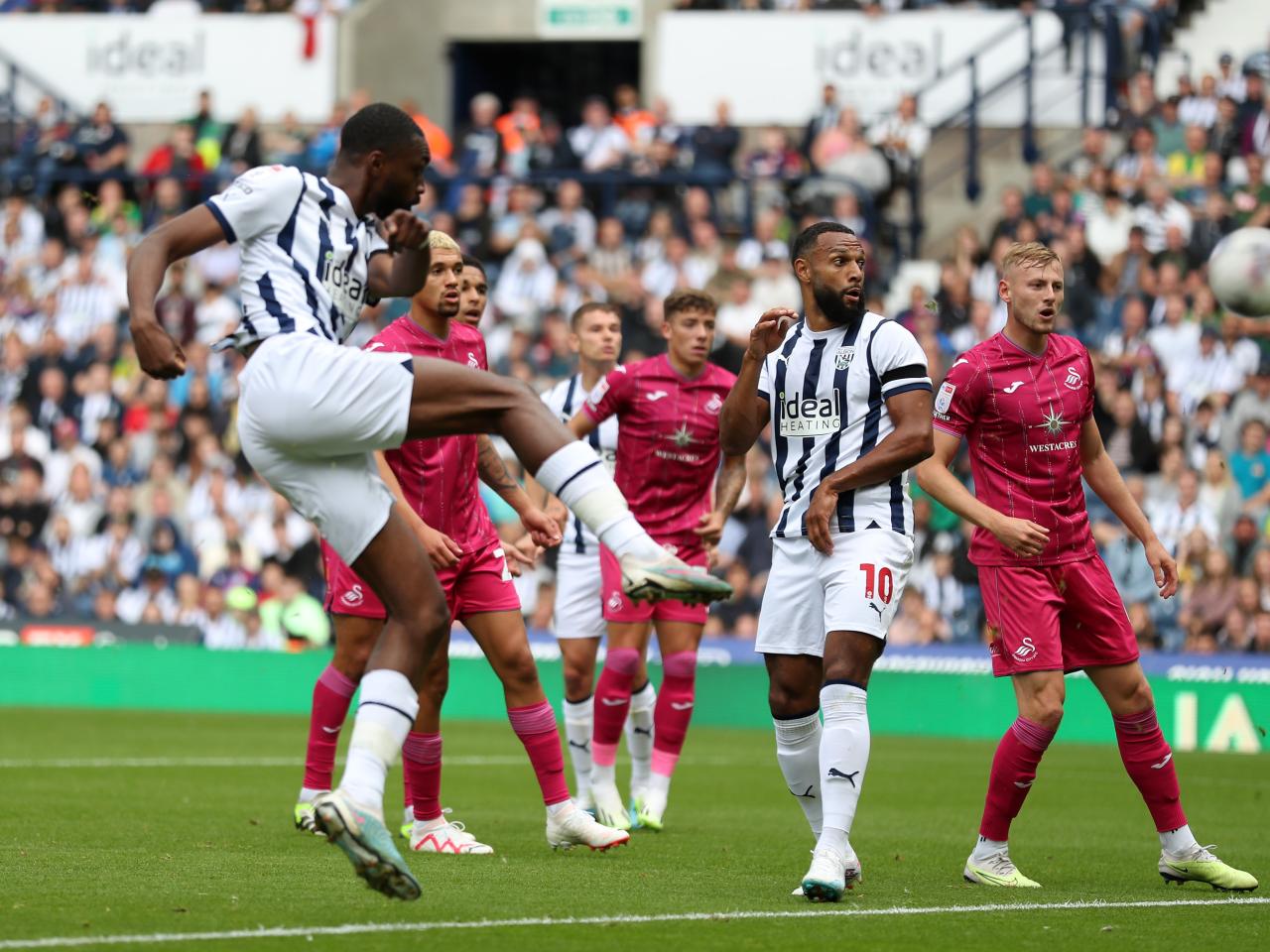 Semi Ajayi scores against Swansea 