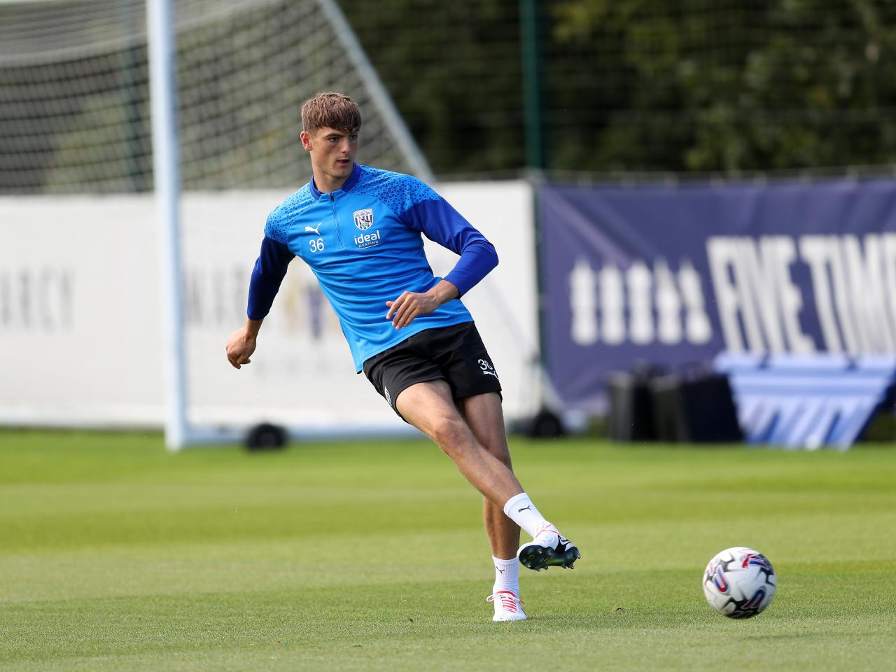 Caleb Taylor in training 