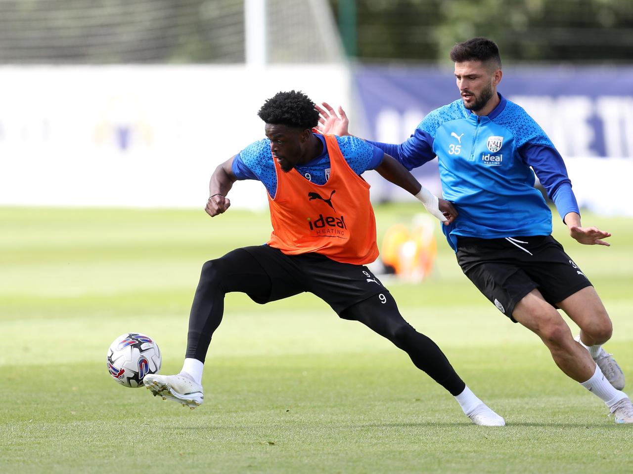Josh Maja in training