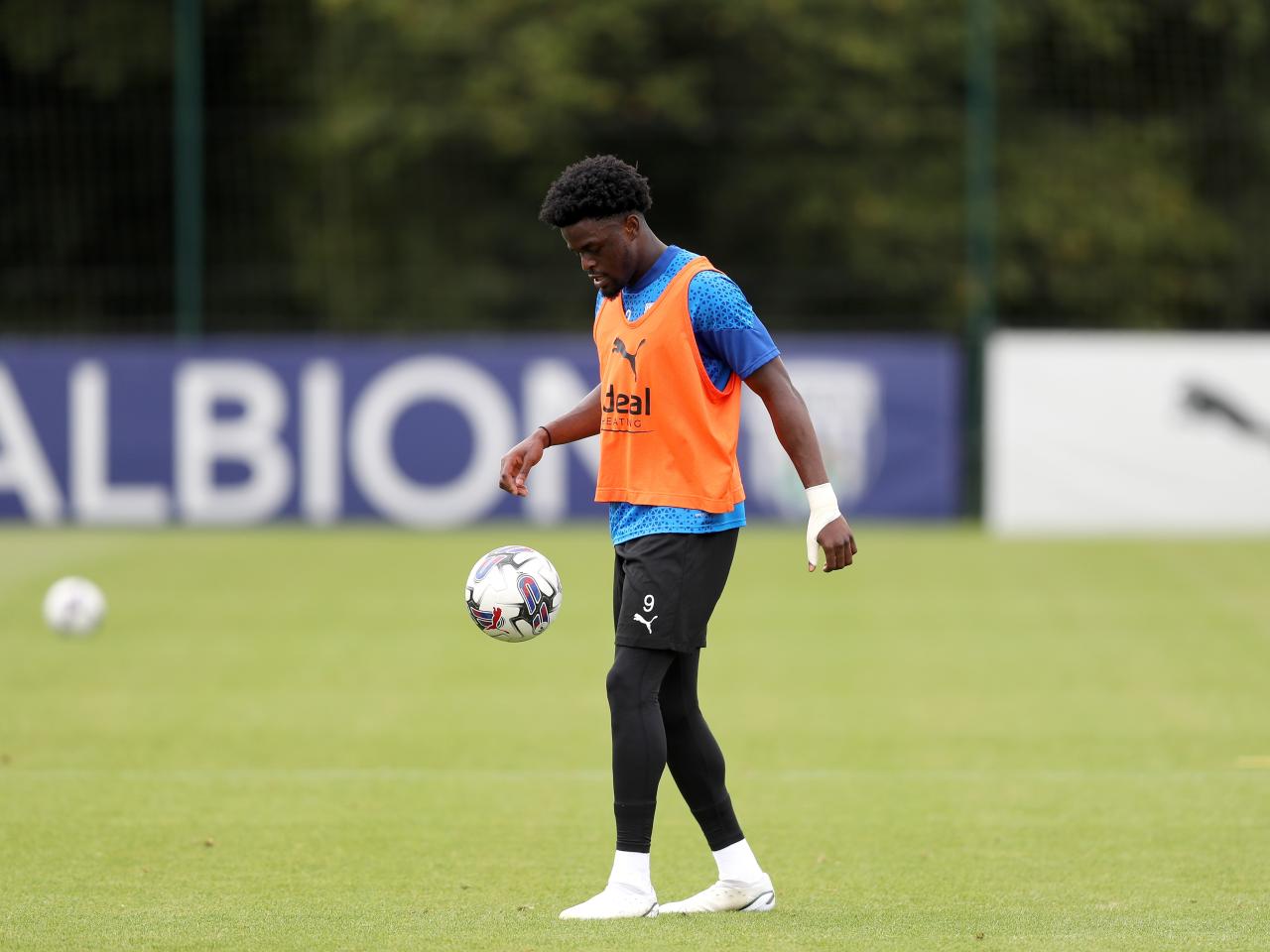 Josh Maja in training 