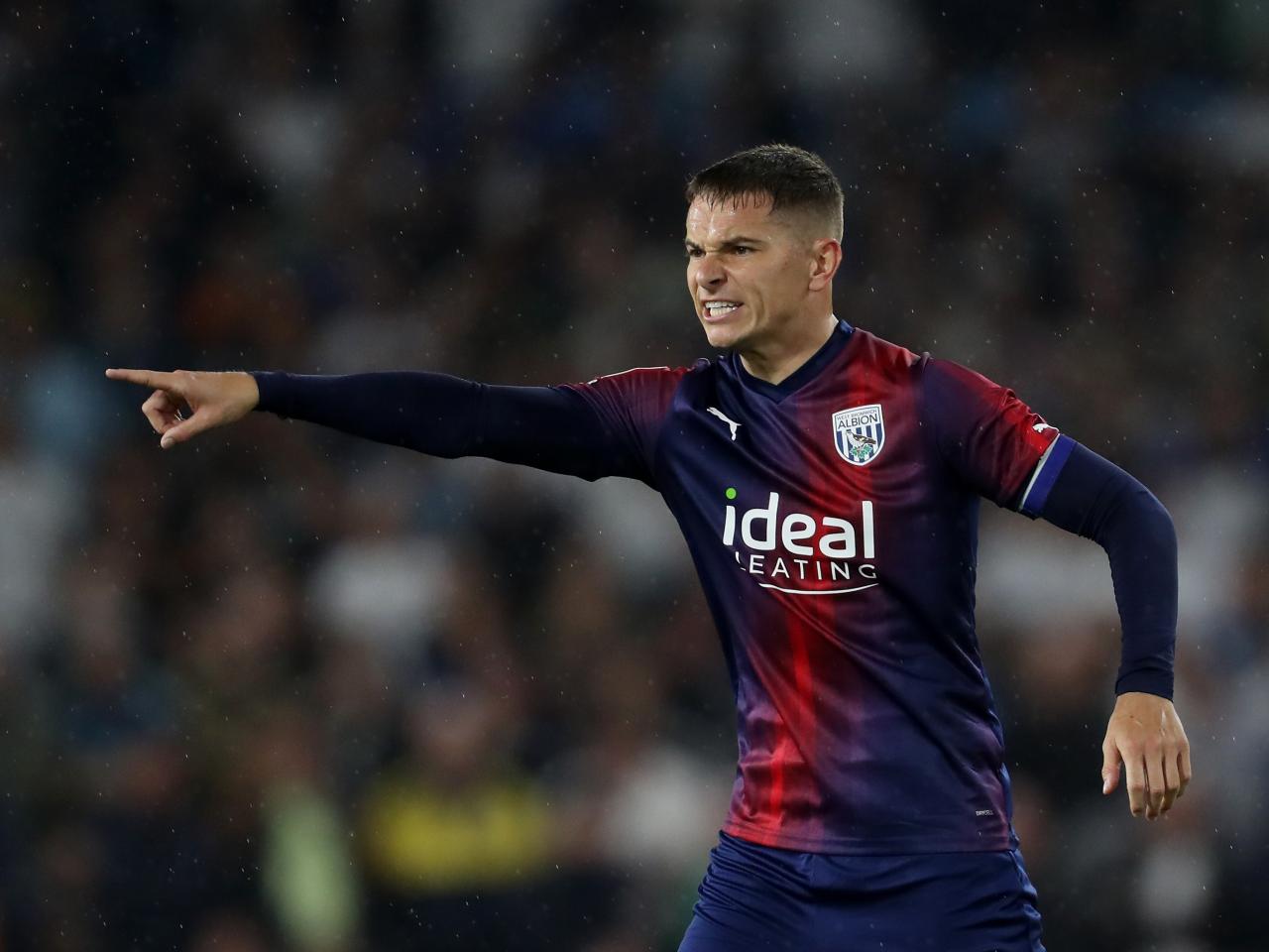 Conor Townsend in action against Leeds