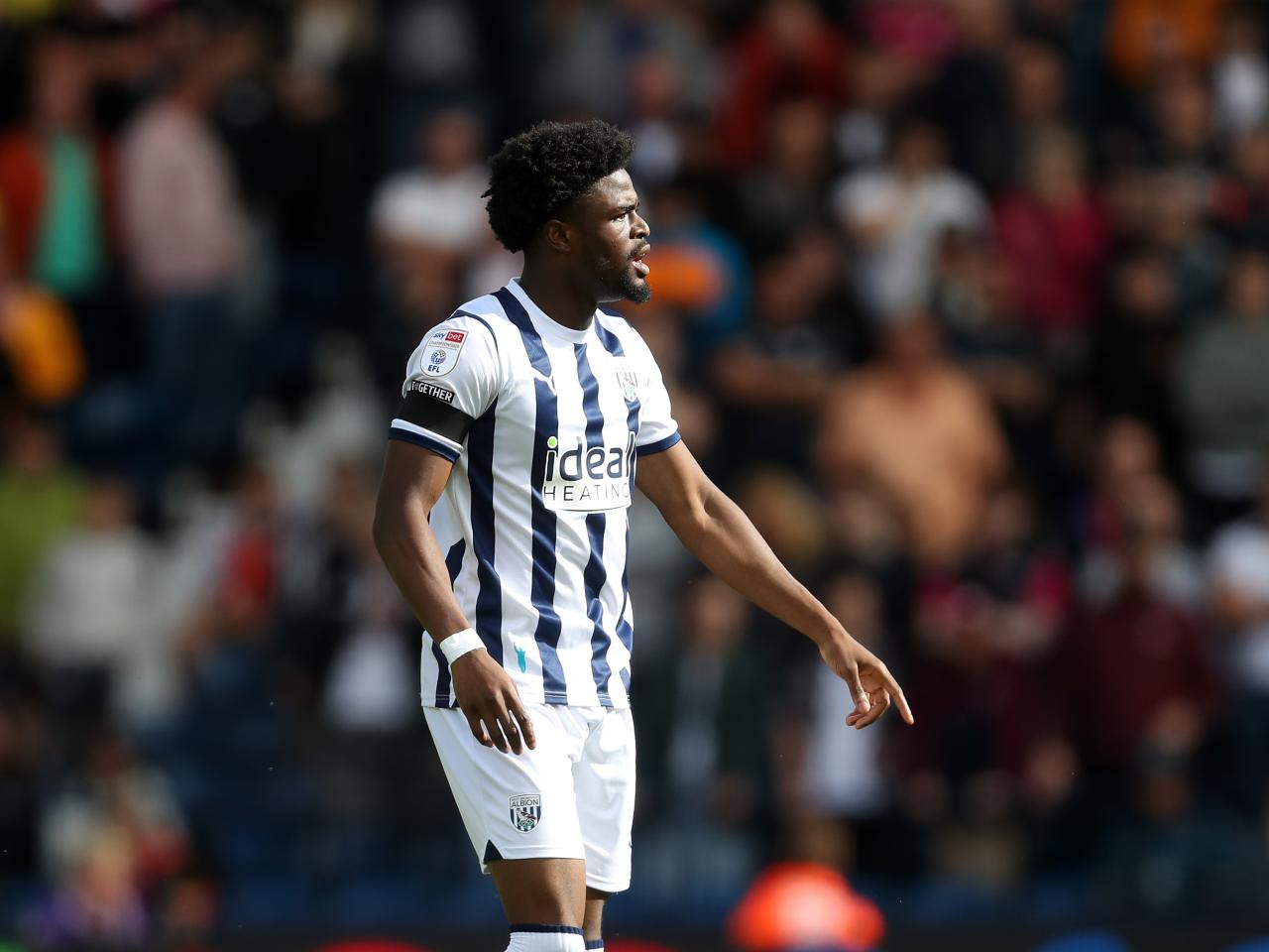 Josh Maja in action against Swansea