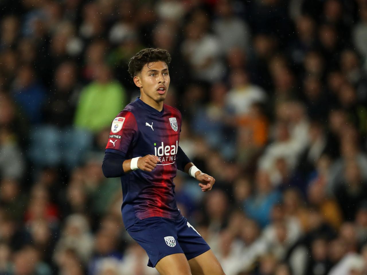 Jeremy Sarmiento is action against Leeds