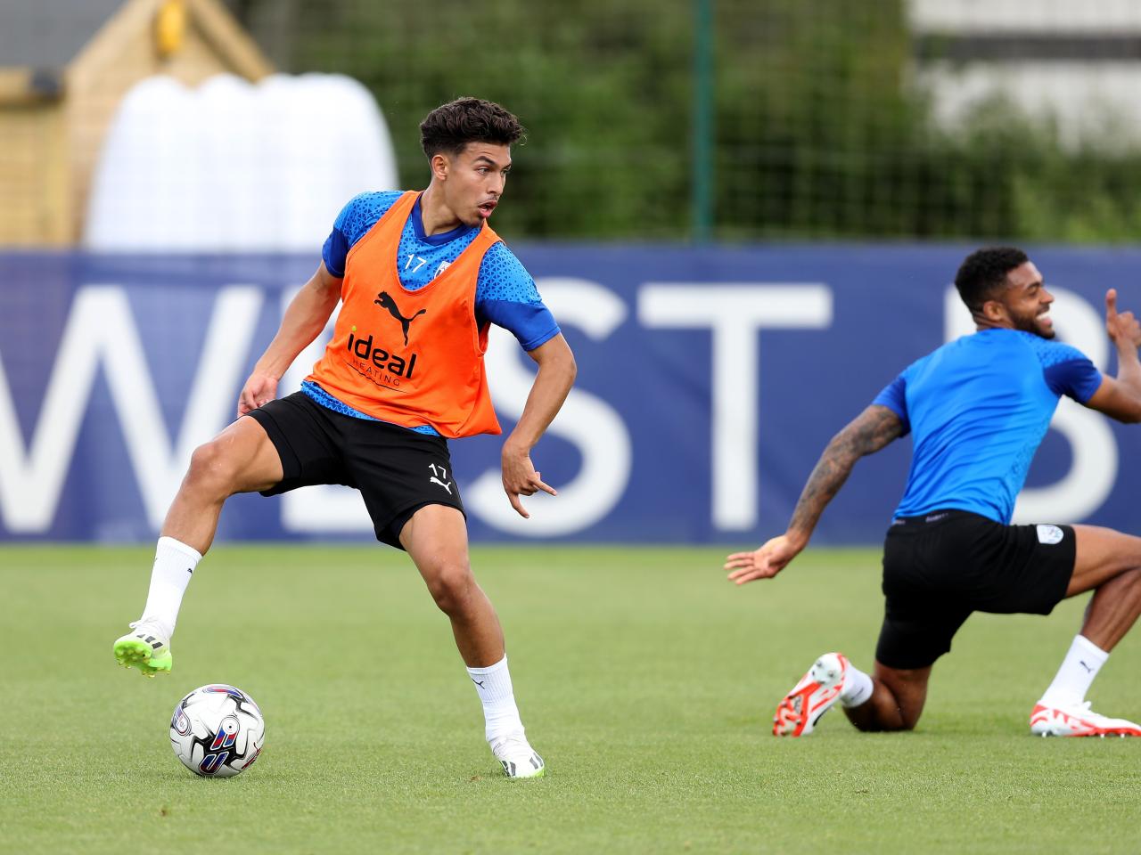 Jeremy Sarmiento on the ball in training 