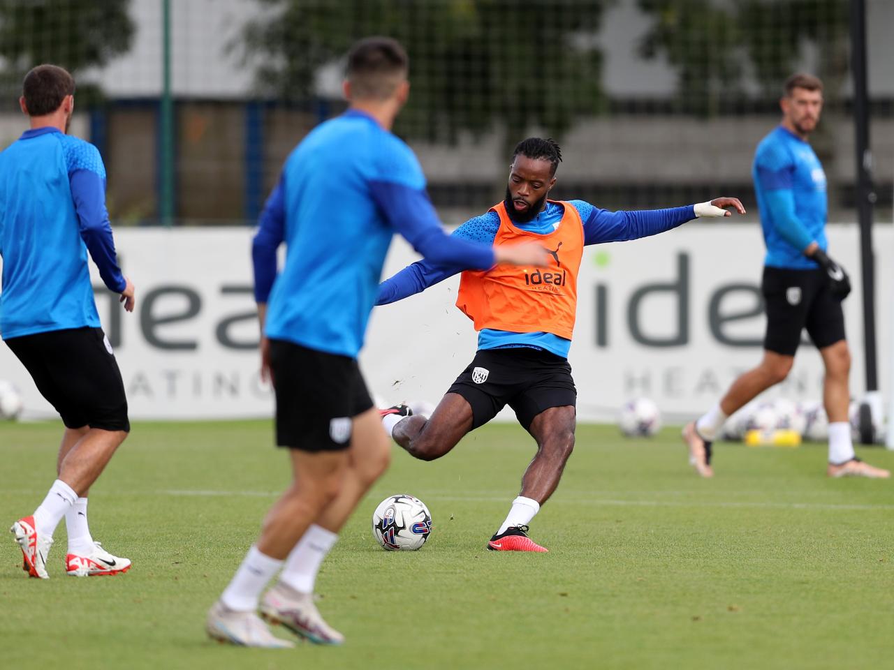 Nathaniel Chalobah on the ball in training 