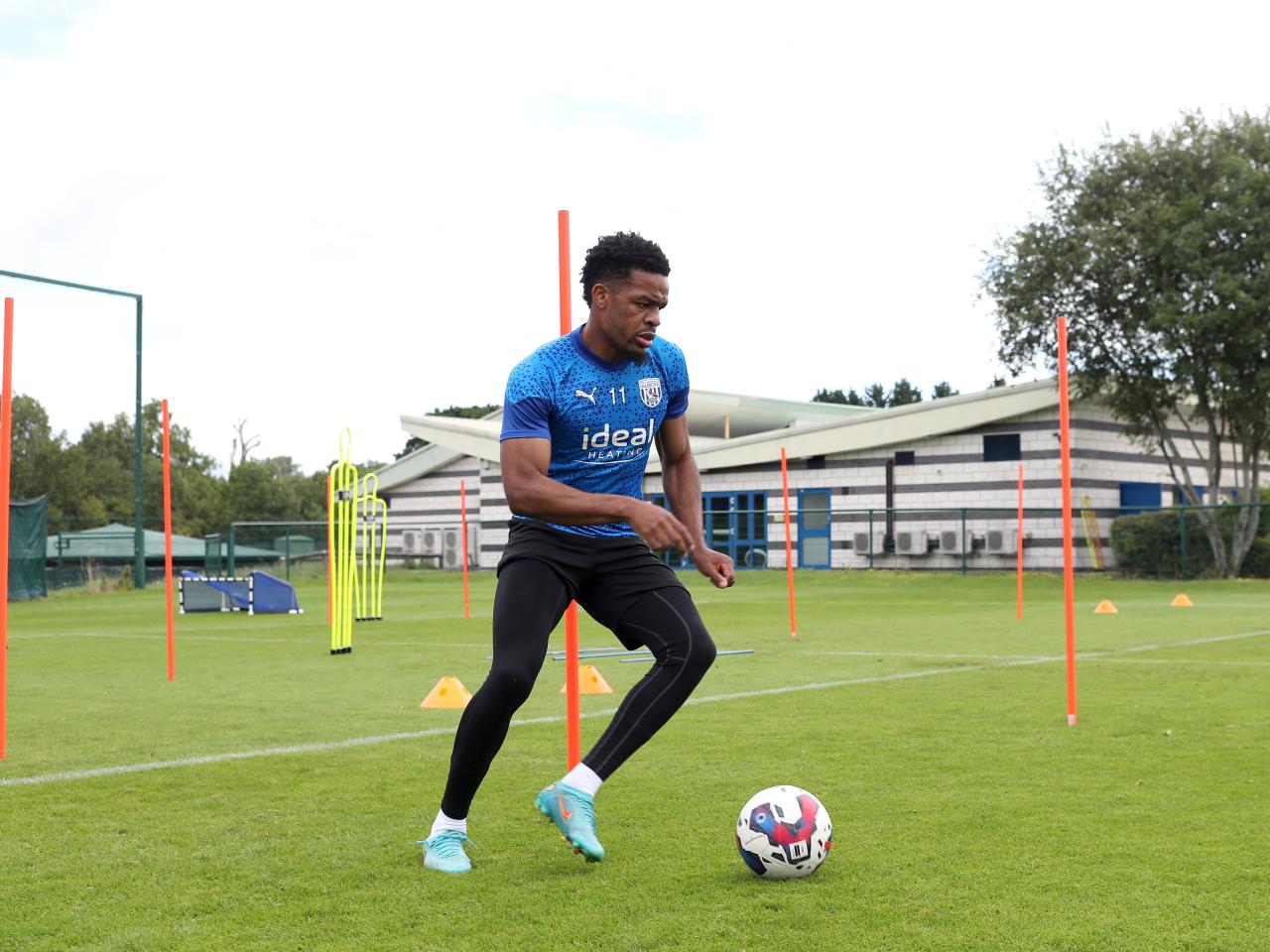 Grady Diangana on the ball in training 