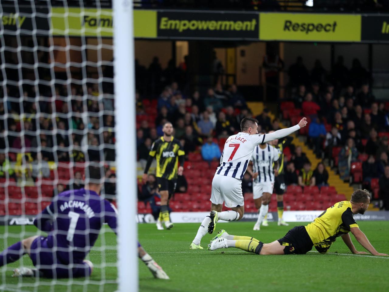 Albion in action against Watford.