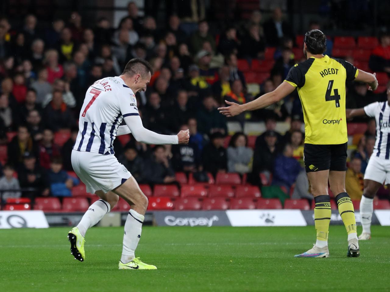 Albion in action against Watford.