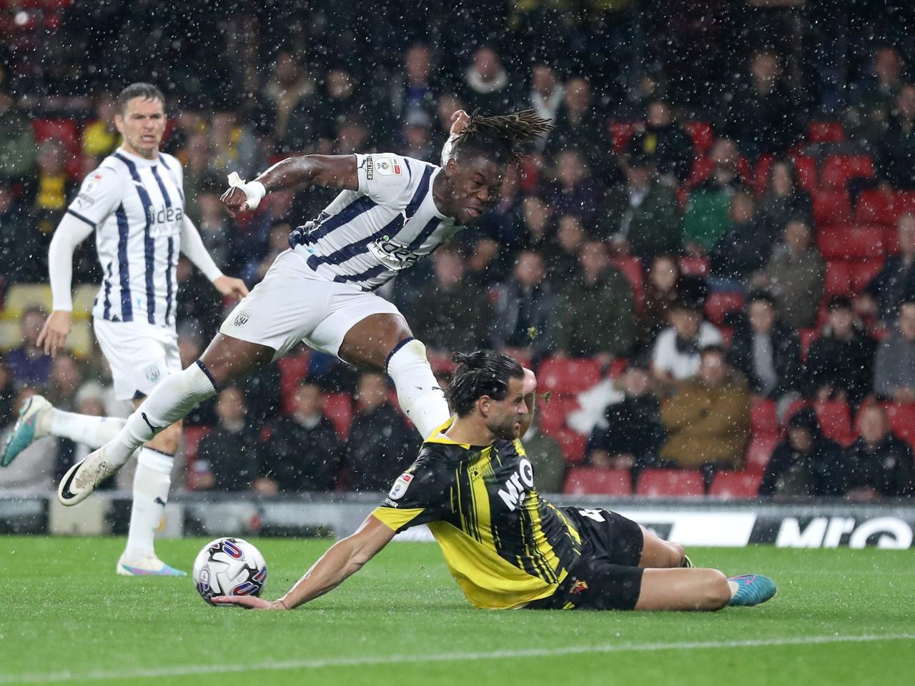 Albion in action against Watford.