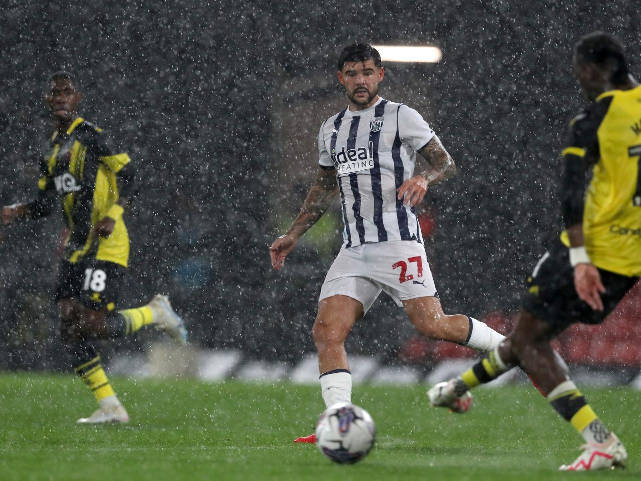 Albion in action against Watford.