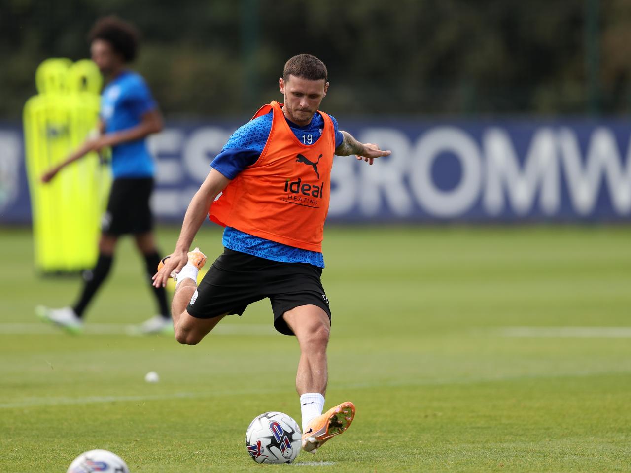 Albion players take part in training over the international break.
