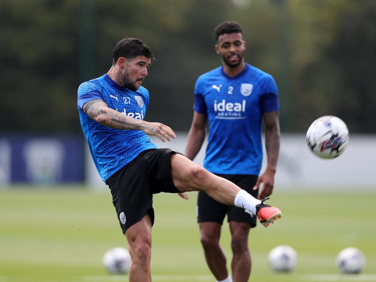 Albion players take part in training over the international break.