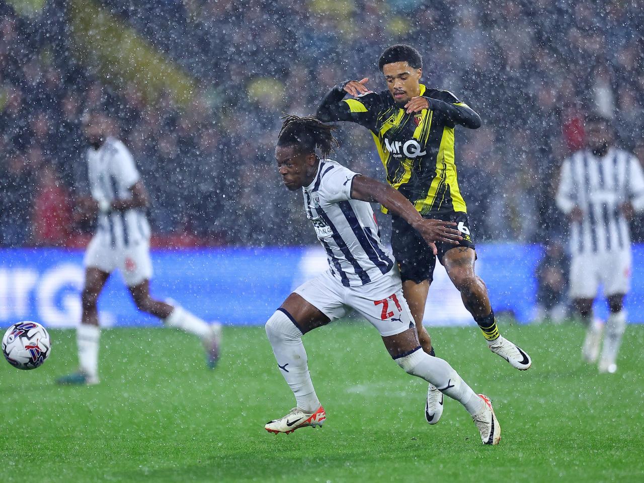 Albion in action against Watford.