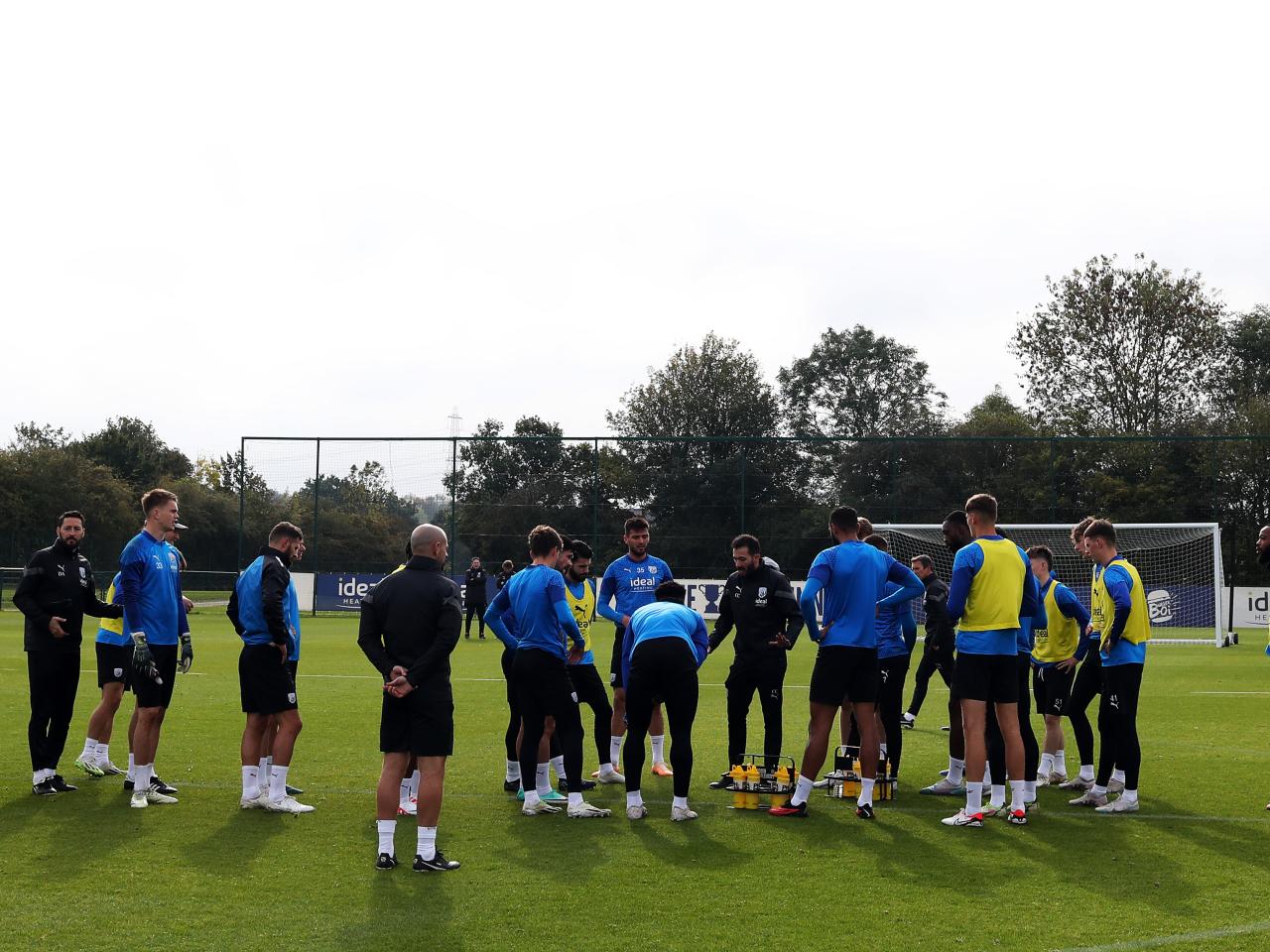 Albion players in training.