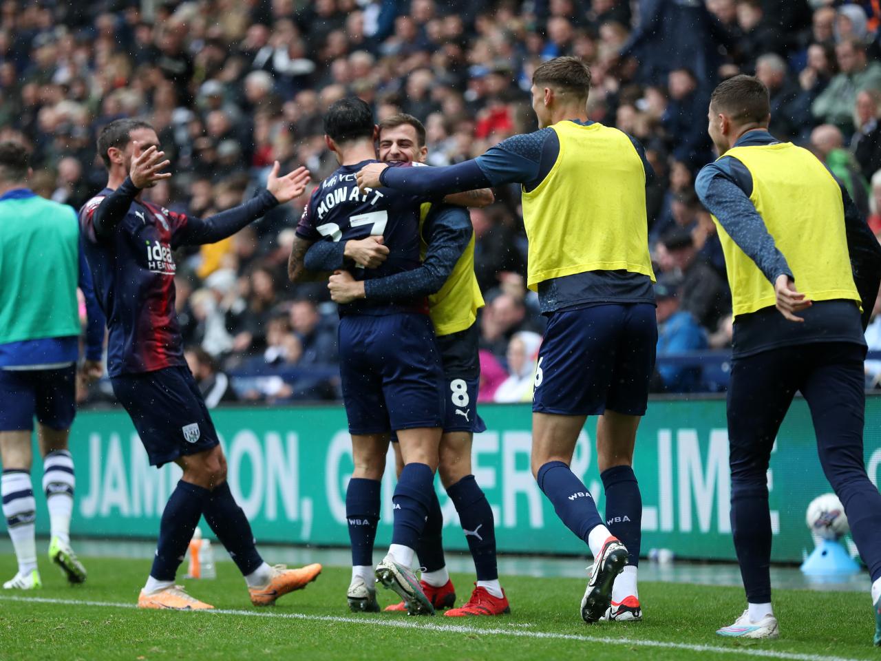 Alex Mowatt celebrates scoring against Preston North End 