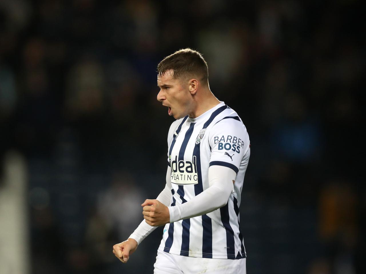Conor Townsend celebrates victory after the final whistle