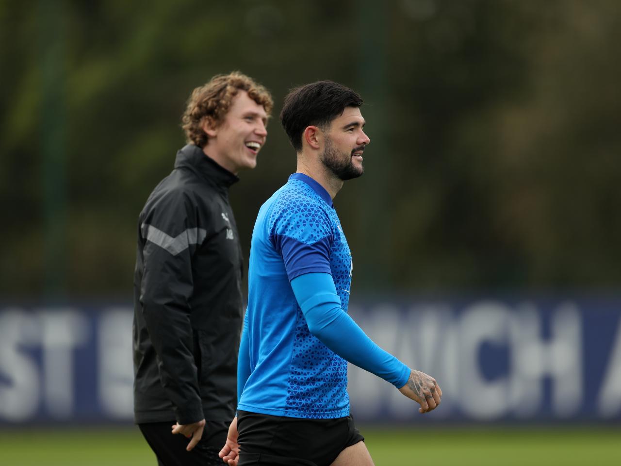 Albion players in training.