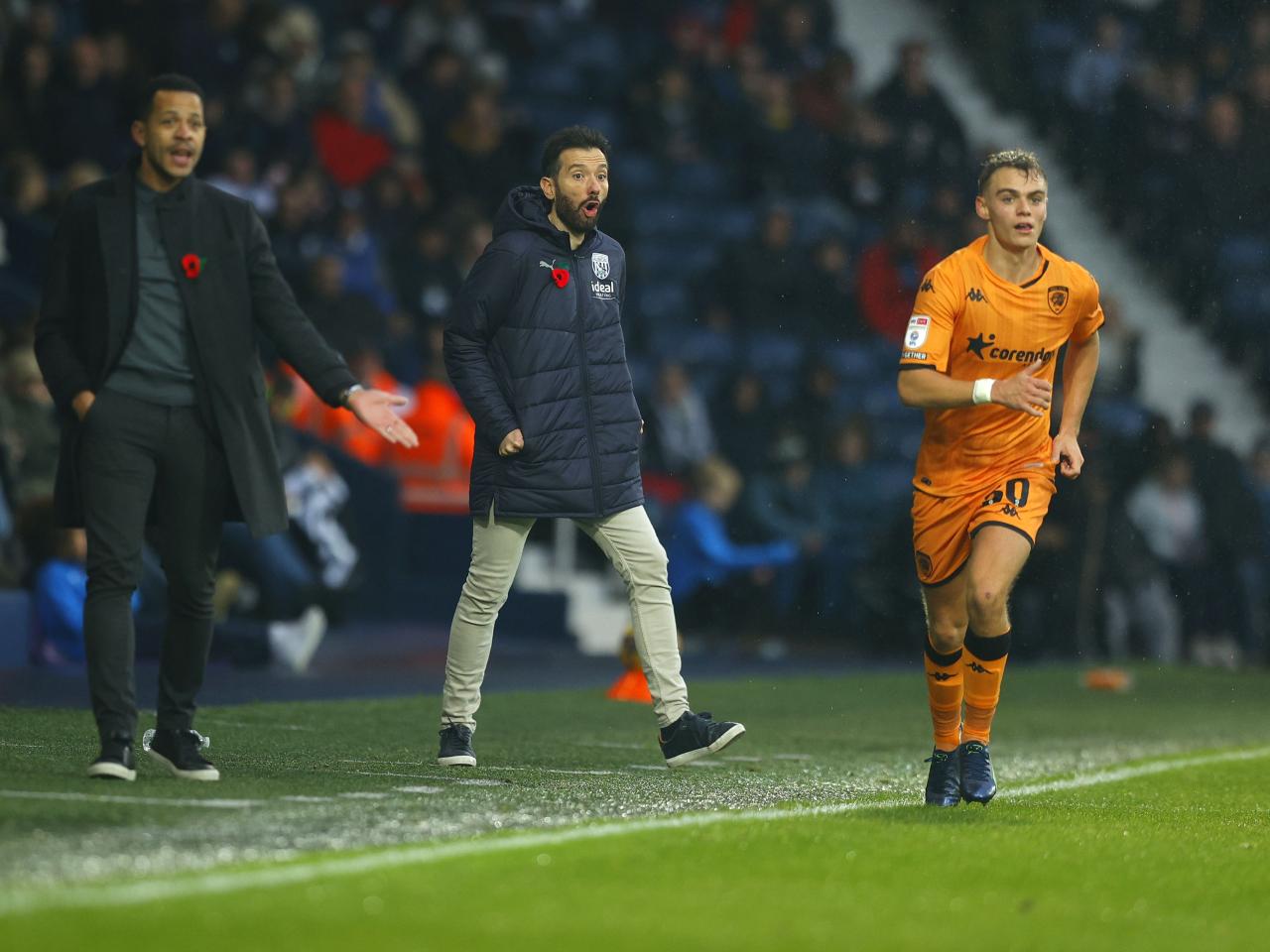 Albion in action against Hull City.