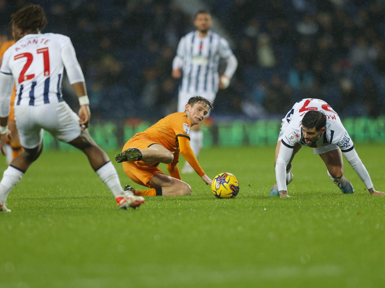 Albion in action against Hull City.
