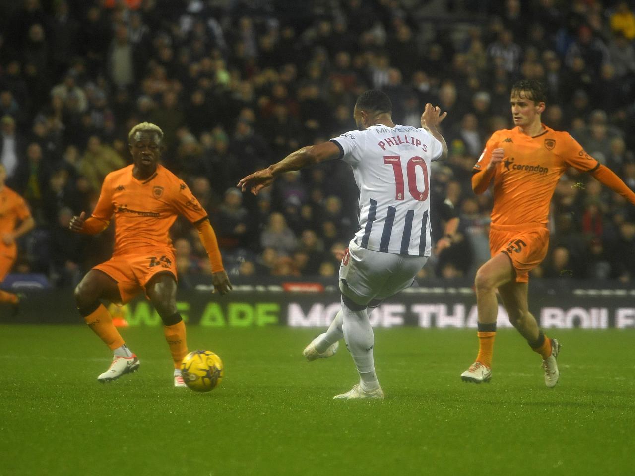 Albion in action against Hull City.