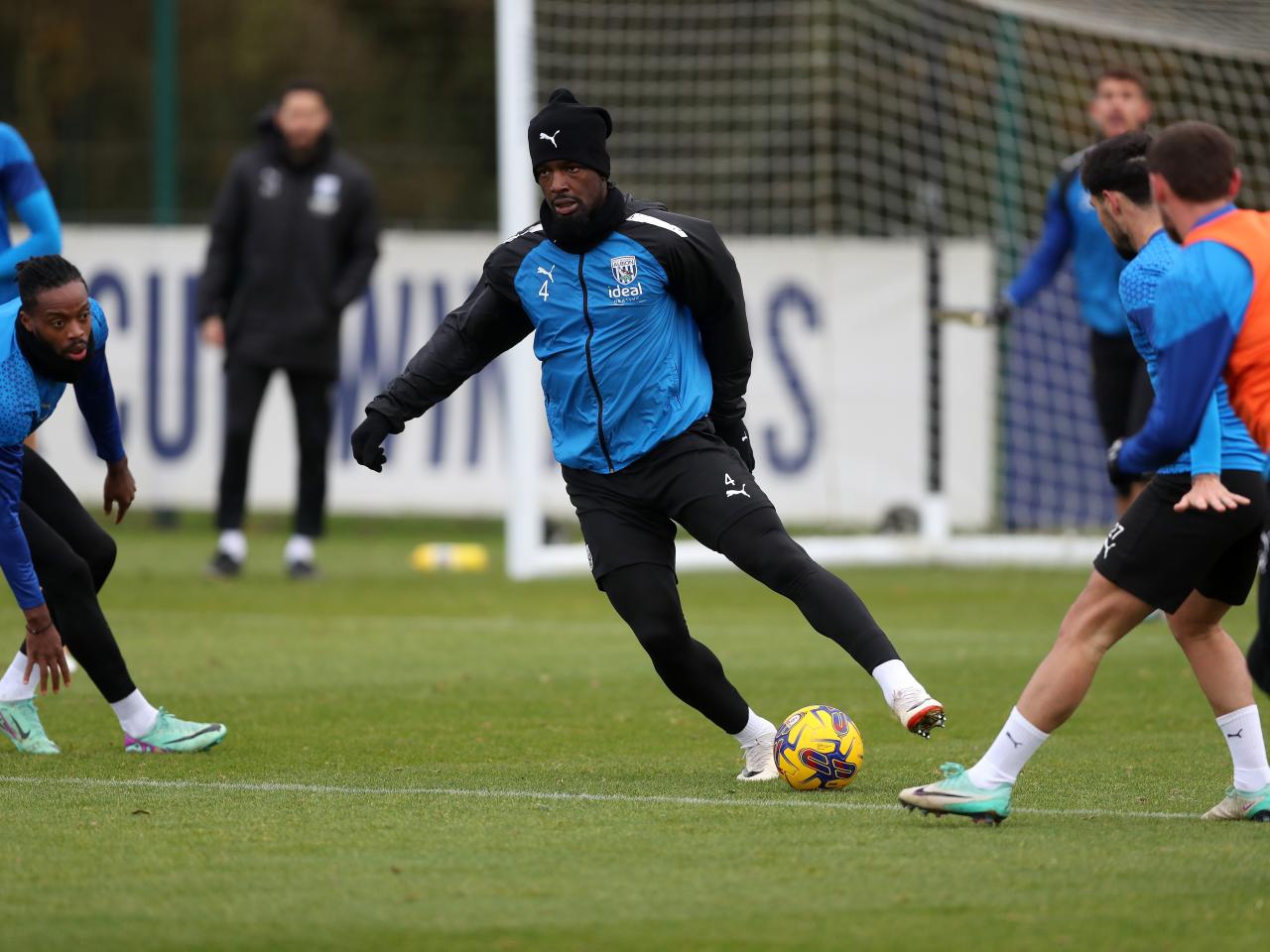 Cedric Kipre on the ball in training