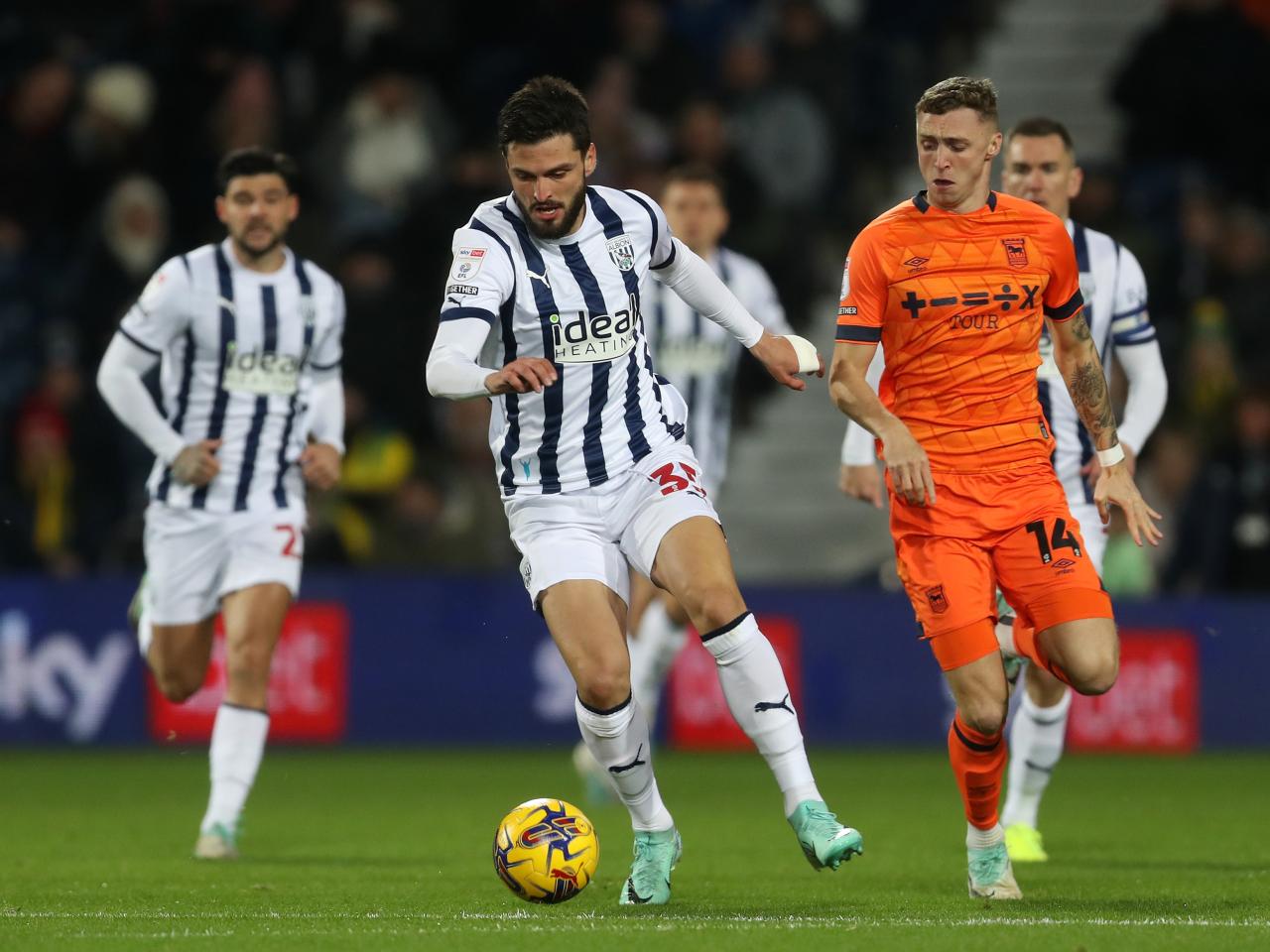 Okay Yokuslu on the ball against Ipswich 