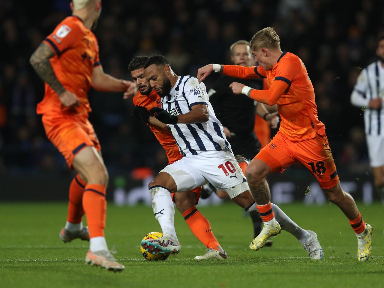 Matty Phillips on the ball against Ipswich 