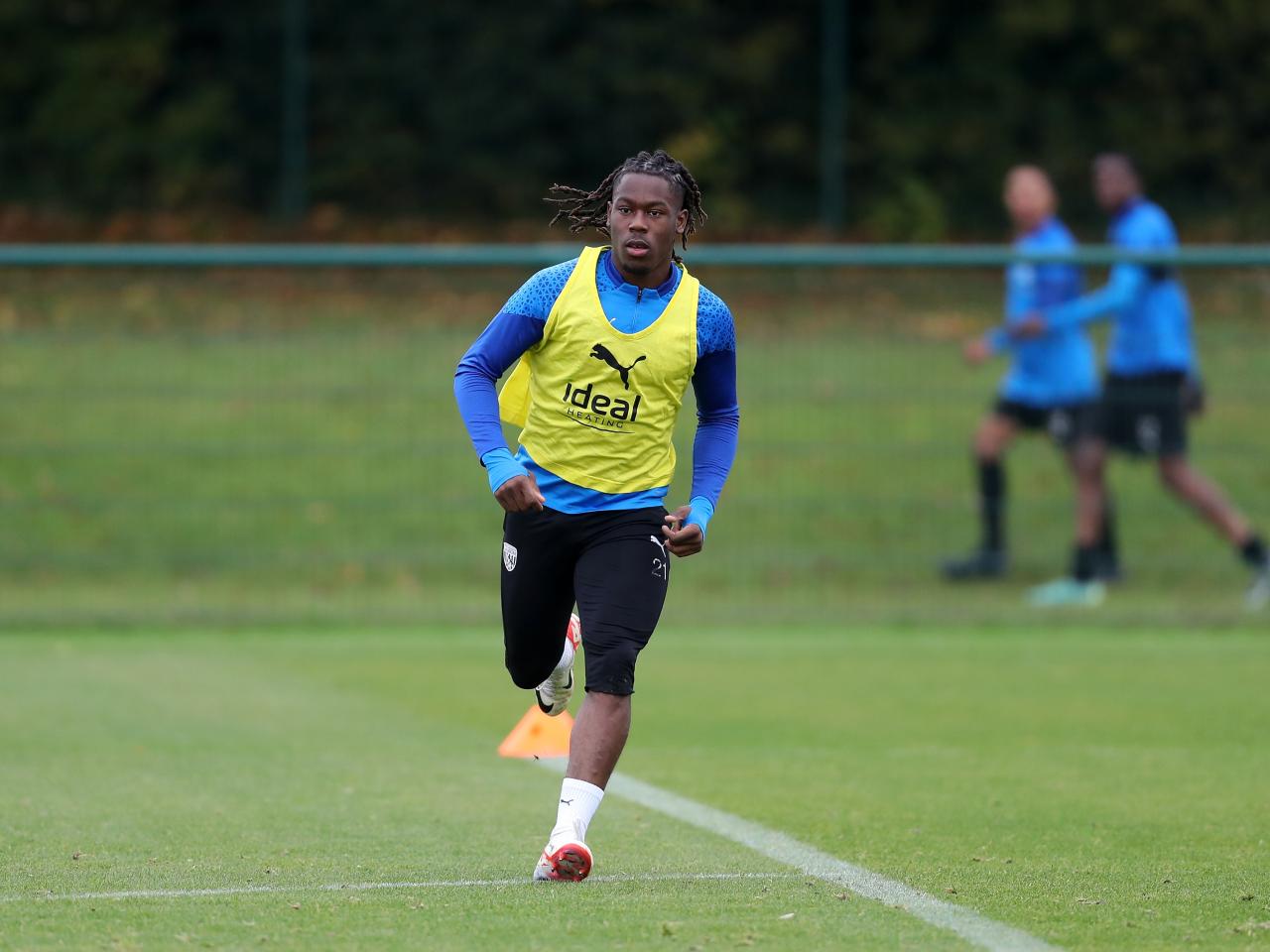 Albion players in training.