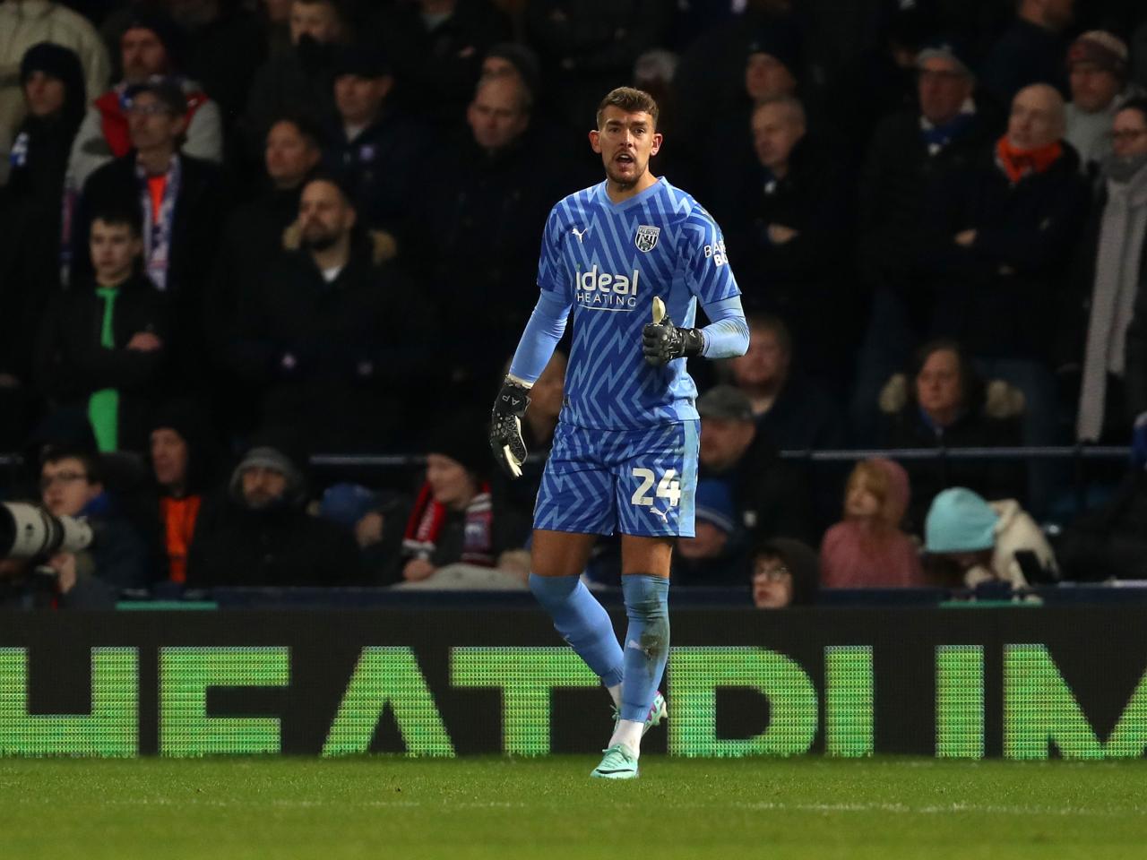 Alex Palmer in action against Ipswich 