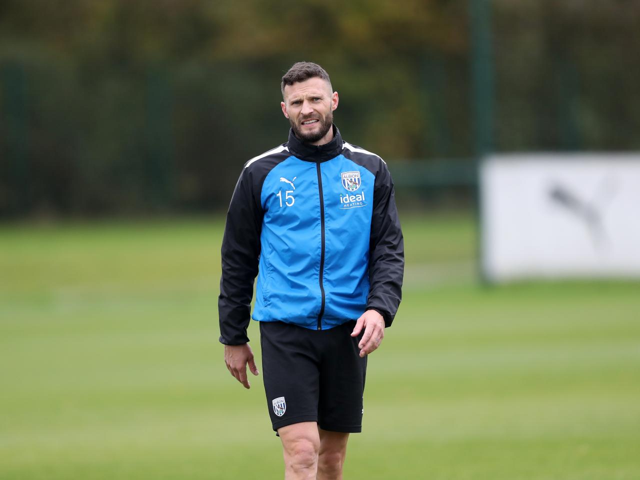 Albion players in training.