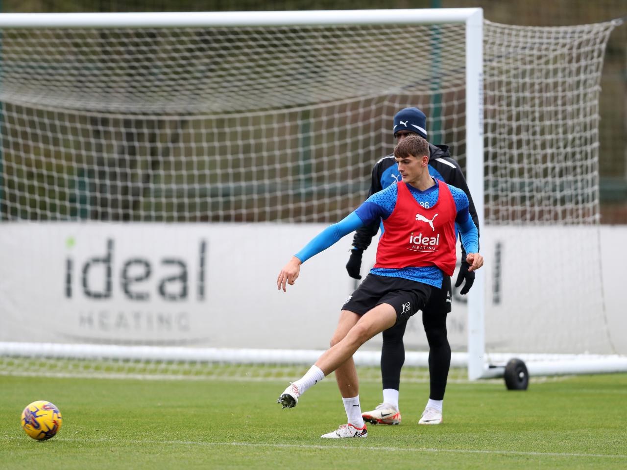 Albion players in training.