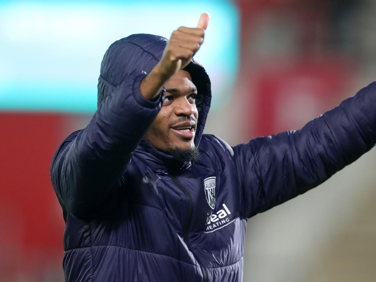 Grady Diangana celebrates after the match