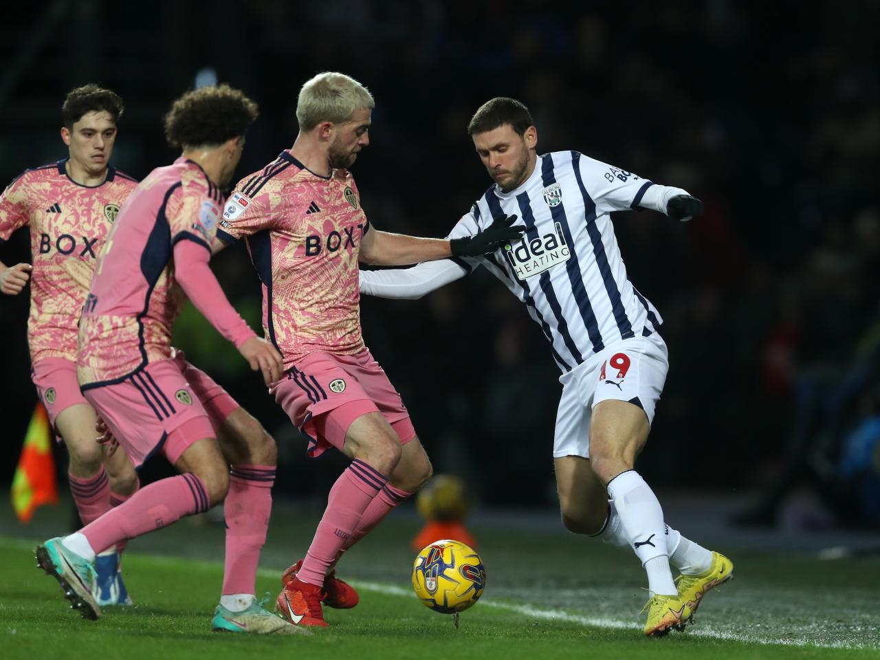 John Swift on the ball against Leeds