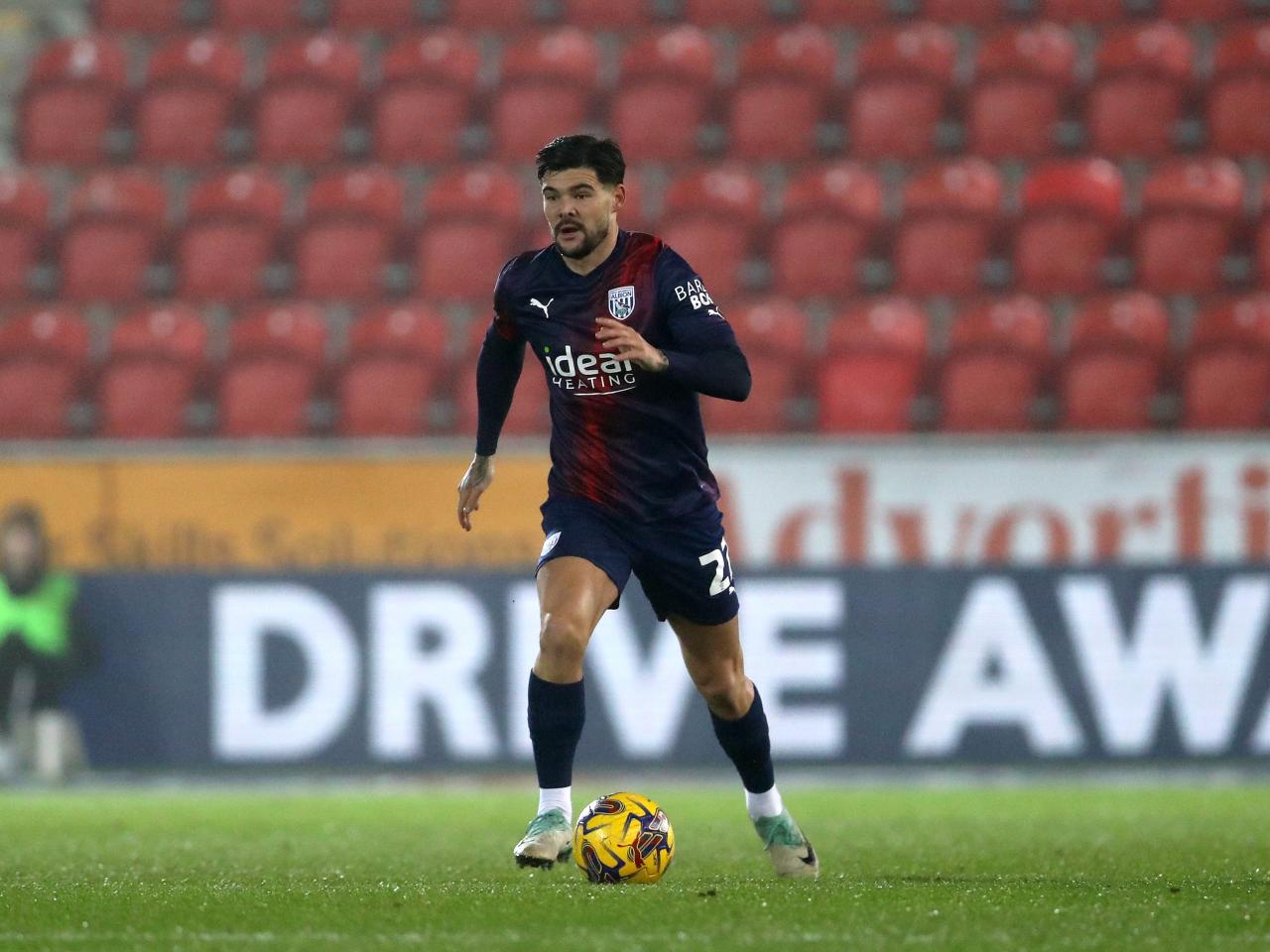 Alex Mowatt on the ball at Rotherham